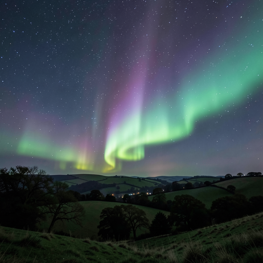 Aurora borealis lights up Sussex - could be visible again tonight and Monday